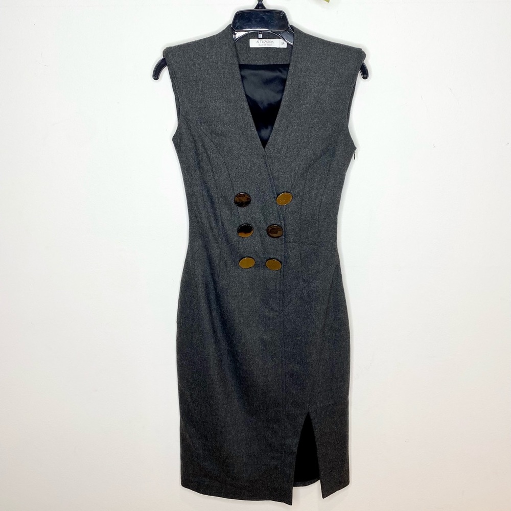 Altuzarra Wool Blend Sleeveless Vest Dress